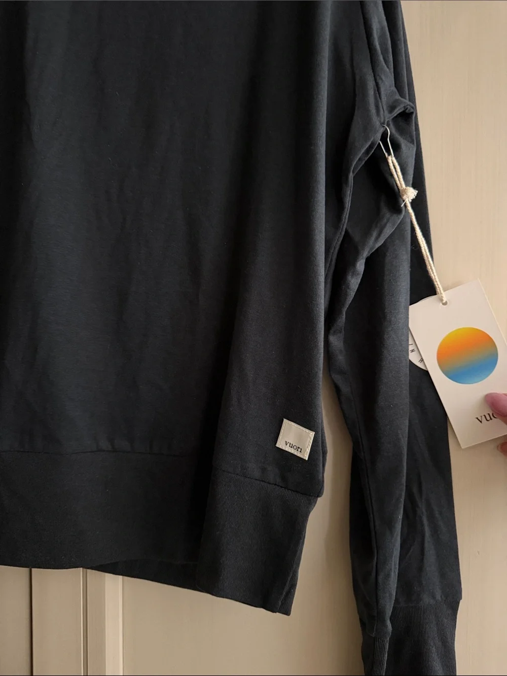 Vuori Black Long-Sleeve Crewneck Shirt - Picture 2 of 3
